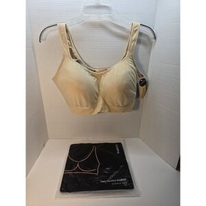 Truekind By Shapermint Women's Daily Comfort Wirefree Shaper Bra‎ Size 4XL Beige